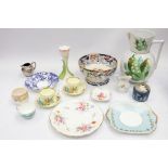 Royal Crown Derby: Mikado plates, 'Posies' plate and cup, trinket dish etc, together with a