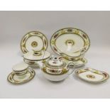 A Wedgwood Columbia dinner service, comprising plates, teapot, cups, saucers, milk jug, sugar basin,