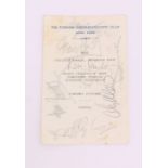 Snooker: A collection of snooker autographs upon card, 'The Foreign Correspondents' Club Hong