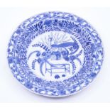 Chinese blue and white dish