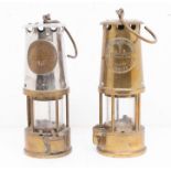Two Eccles mining lamps, The Protector Lamp & Lighting Co Ltd