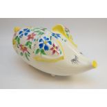 Large studio pottery pig money box