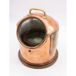 Canadian Interest: an early 20th Century Ontario Hughes Owens Co Ltd brass case ships binnacle