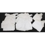 A collection of cotton underwear to include an early Edwardian combination for a lady (6)
