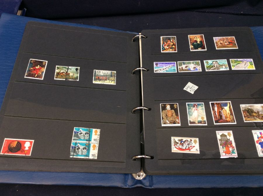 Carton containing a broad mix of albums  and loose stamps in packets, containing older sets and - Image 6 of 12