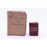 Miniature Books: Idylls of the King and other poems, Glasgow University Press, handbound cover and