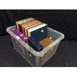 Carton containing 12 stockbooks and FDC album containing a vast whole world collection of more