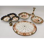 Late 19th Century Royal Crown Derby drip tray, early 20th Century 2649 nibble/sauce dish, late