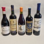 5 Bottles Various Red Wine including Chianti, Rioja, Shiraz