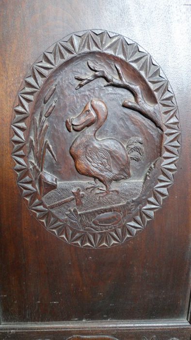 *Item to be collected from Friargate, Derby* A pair of 19th century oak panels, one carved depicting - Image 4 of 10