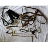 *Item to be collected from Friargate, Derby* Equestrian interest - A set of brown leather reins;