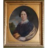 *Item to be collected from Friargate, Derby* English School (19th Century), oval portrait of a