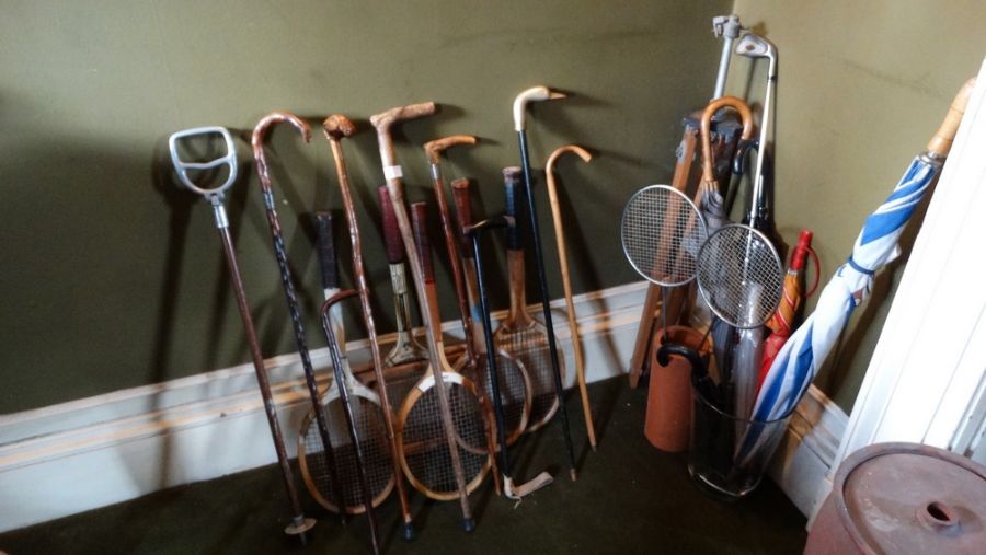 *Item to be collected from Friargate, Derby* A quantity of tennis rackets, walking sticks, - Image 3 of 8