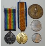 *Item to be collected from Friargate, Derby* World War I interest - a 1914-1918 medal, awarded to