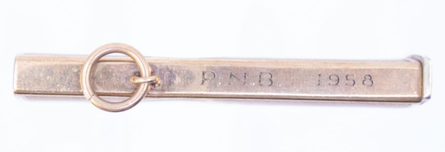 *Item to be collected from Friargate, Derby* A QEII 9ct gold cigar cutter, engine turned design, - Image 2 of 3