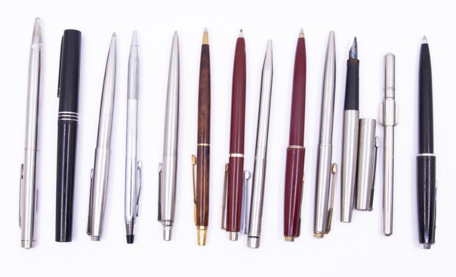 *Item to be collected from Friargate, Derby* Pens - various ball point pens including Parker, Cross,