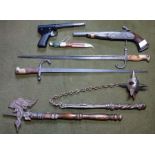 *Item to be collected from Friargate, Derby* Two French GRAS bayonets, one numbered 32418,