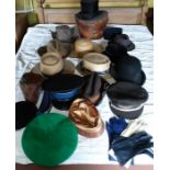 *Item to be collected from Friargate, Derby* A collection of hats including Lincoln Bennett & Co top