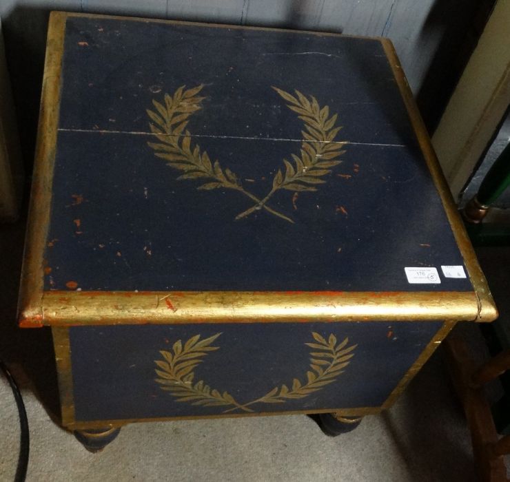 *Item to be collected from Friargate, Derby* A 19th century mahogany table commode, the hinged cover - Image 2 of 3