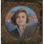 *Item to be collected from Friargate, Derby* English School (20th Century), circular portrait of