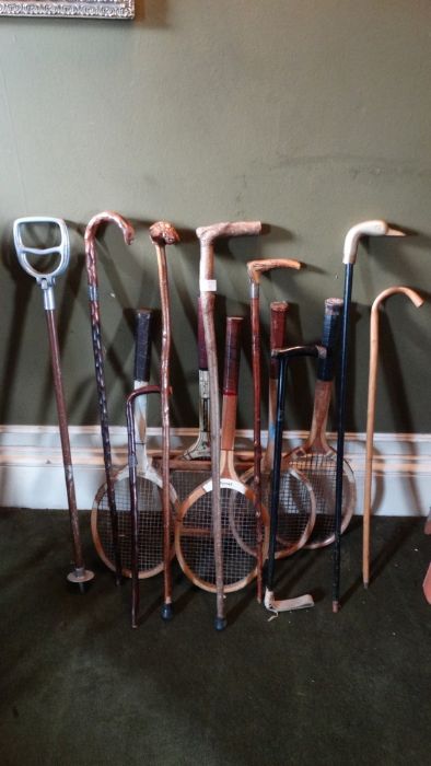 *Item to be collected from Friargate, Derby* A quantity of tennis rackets, walking sticks, - Image 4 of 8