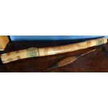 *Item to be collected from Friargate, Derby* Tribal interest - an Australian didgeridoo, carved with