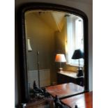 *Item to be collected from Friargate, Derby* A Victorian arched rectangular over-mantle mirror,