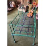 *Item to be collected from Friargate, Derby* A 19th century wrought iron child's cot, approx 119cm