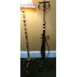 *Item to be collected from Friargate, Derby*    An Arts and Crafts telescopic wrought iron
