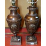 *Item to be collected from Friargate, Derby* A pair of 20th century Italian style ovoid pedestal