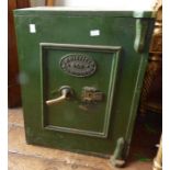 A Witfields Safe, Makers to HRH Prince of Wales 1882-1885, stands 62cm high, with keys and an inside