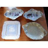 A group of early nineteenth century dessert dishes, c. 1810-20. To include: two transfer-printed and