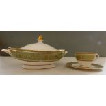 A 12 piece dinner set of Royal Doulton Renaissance pattern M4972 to include tureens ,sauce boat ,
