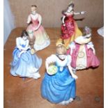 A collection of Royal Doulton ladies all with original boxes, 1 figure Sarah, has her certificate