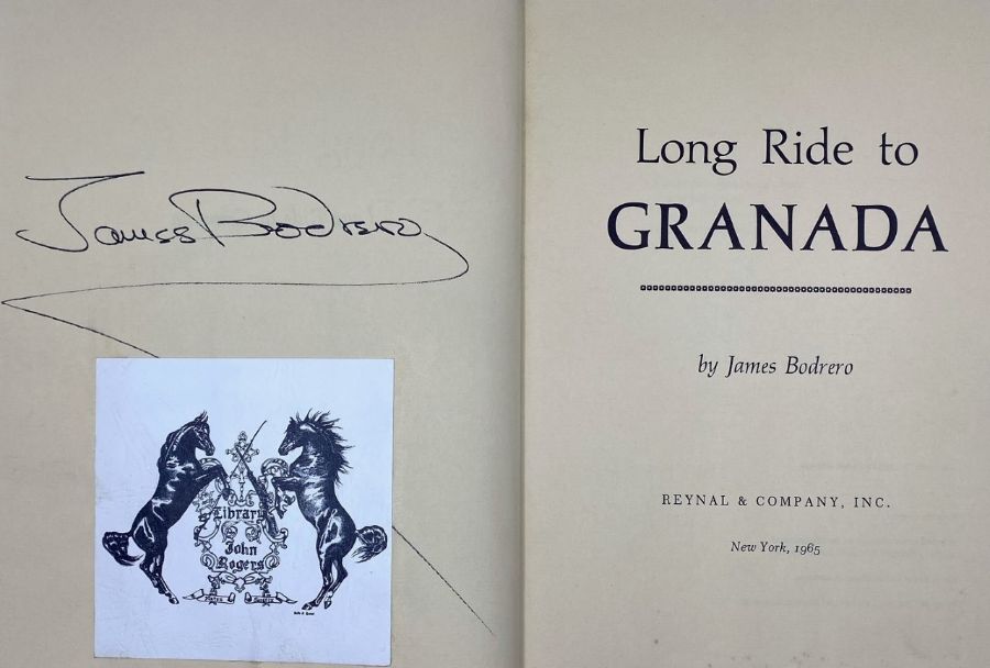 Bodrero, James [Walt Disney animator for Fantasia & Dumbo]. Long Ride to Granada, signed first - Image 2 of 2