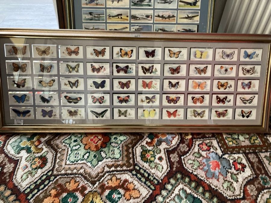 3 collections of cigarette cards, two aircraft and one butterflies all John Players. - Image 3 of 3