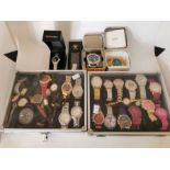 **WITHDRAWN FROM SALE** A collection of fashion watches to include: Fossil, Guess, Lipsy, Softech,