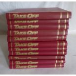 Approximately 130 issues of monthly magazine "Take Off" in eleven bound volumes