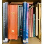 A miscellaneous collection of reference books on various subjects including art, printing,