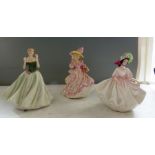 A Royal Worcester limited edition figurine "Keepsake", a Royal Doulton figurine "Flowers of love,