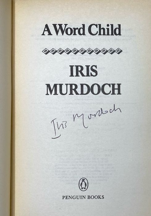 A collection of three signed books comprising: A Word Child, by Iris Murdoch, paperback, 1987; - Image 2 of 5
