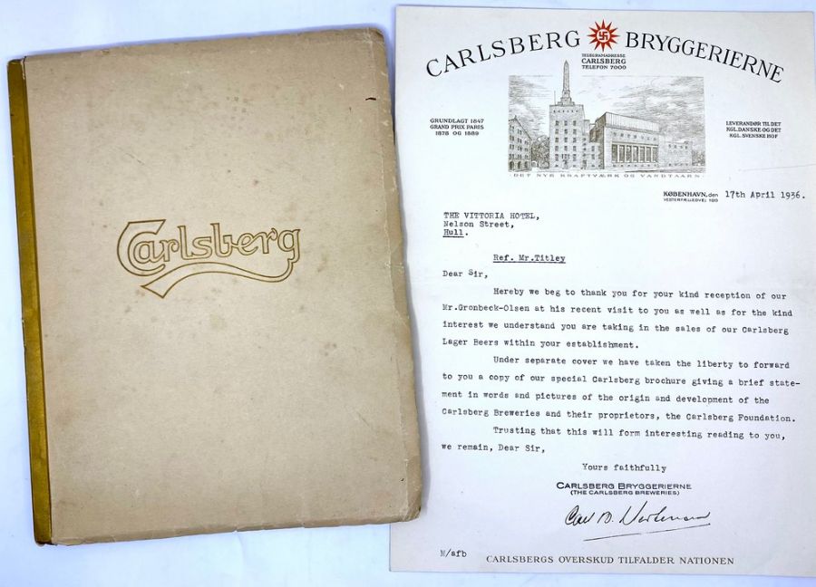 Carlsberg Bryggerierne (The Carlsberg Breweries). Pamphlet, 89pp., illustrated, with loosely-