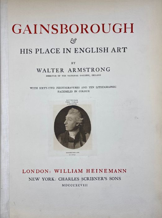 Armstrong, Walter. Sir Joshua Reynolds: First President of the Royal Academy, London: Heinemann, - Image 3 of 3