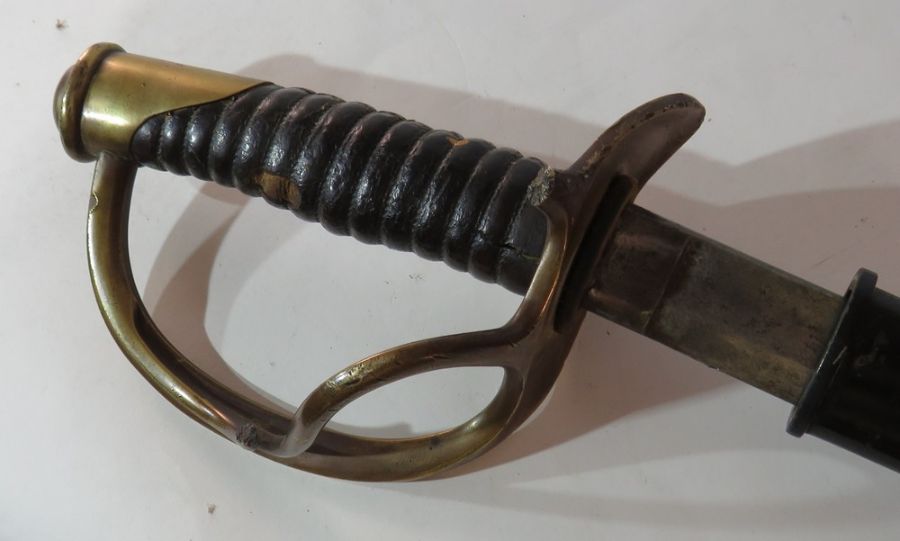 US Cavalry NCO's sword issued to the Union forces (but were taken and used by Confederate as well) - Image 3 of 3