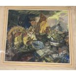 The "Antiques dealer"  watercolour signed Goodrham