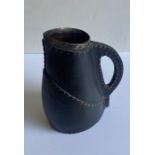 Doulton jug/ Pitcher silver rim