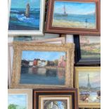 A large collection of pictures to include Teddington Richmond artist Cheyne