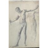 Ernest Proctor 1886-1935 modern British male nude studies most signed