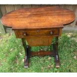 An early Victorian sewing table