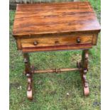 An early Victorian sewing table